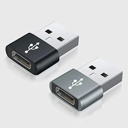 USB-C נקבה ל- USB מתאם מהיר זכר התואם למכשירי Samsung Galaxy A8 שלך למטען, סנכרון, מכשירי OTG כמו מקלדת, עכבר,