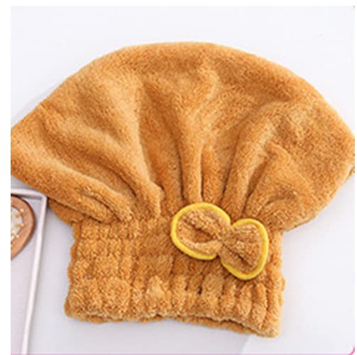 יופי מרית מיקרופייבר שיער יבש מגבת בנדנה עם כובע מקלחת קשת שיער כובע מקלחת בנדנה לנשים עם מתנות שיער מתולתלות