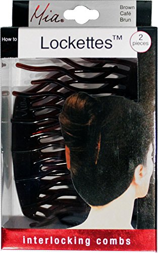 MIA Beauty Lockets מלחצני לסת שיער קליפ אביזר שיער לעדכונים, פיתולים צרפתים, שיער עבה, נשים, בני נוער, בנות -