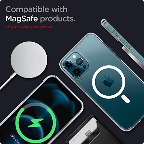 Spigen Ultra Hybrid Mag תואם ל- Magsafe המיועד למארז ה- iPhone 12 Pro Max - לבן