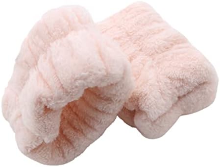 ג ' יאן 2 יחידות יד ספא רצועת כביסה מיקרופייבר יד לשטוף מגבת להקת צמידים לשטיפת פנים סופג צמידי יד סרט