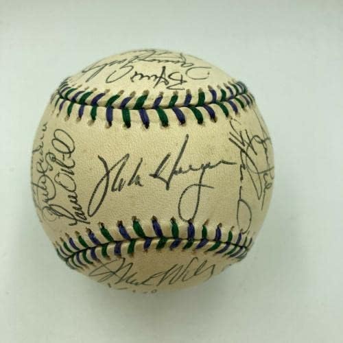דרק ג'טר קן גריפי ג'וניור 1998 צוות משחקי הכוכבים החתום על בייסבול JSA COA - כדורי בייסבול עם חתימה