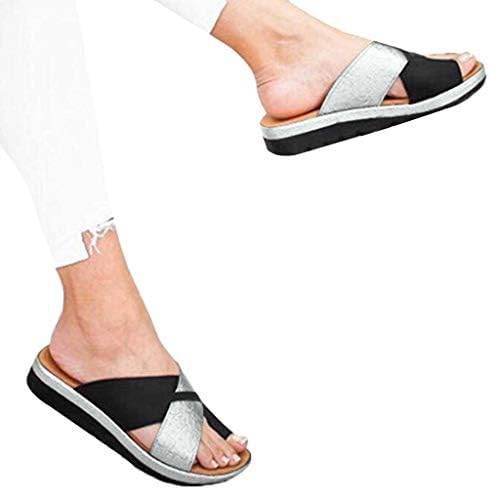 סנדלי פלטפורמת נשים וודולאי נשים בקיץ 2020 נעליים נוחות נעלי נסיעה מזדמנים קליפ קליפ בוהן סנדל סנדל פליפ