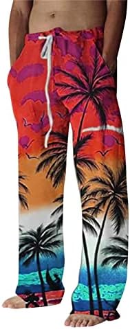 ויוגה מכנסיים גברים חוף ים ארבע עונות צ 'וקסיאנגמה דיגיטלי 3 ד מודפס שרוך חגורת מכנסי קז' ואל ריגוש