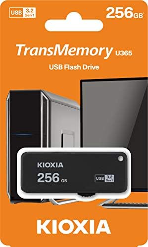 Kioxia U365 Transmemory 256GB USB3.2 GEN 1 R150 כונן הבזק נייד דיסק DISK USB Stick Black Lu365K256GG4