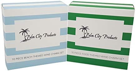 פאלם סיטי מוצרים צרור של מזון וחוף נושאים יין קסם סטים - 20 חתיכות של יין קסמי כולל