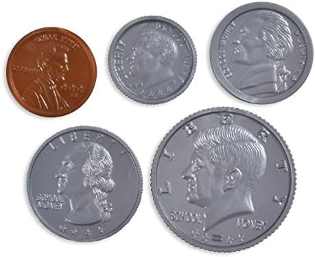 למידה יתרון לשחק מטבע סט-94 פלסטיק מטבעות-להעמיד פנים כסף נועד כמו אמיתי מטבע-לספור שינוי עם צעצוע כסף