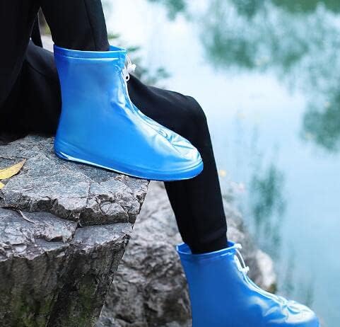 כיסוי נעליים אטום למים לשימוש חוזר של PVC, גשם שקוף וכיסוי נעליים אטום למים, המתאים לילדים, גברים ונשים