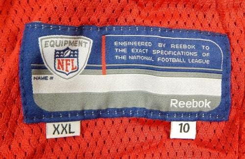 2010 סן פרנסיסקו 49ers משחק ריק הונחה ג'רזי אדום Reebok XXL DP24142 - משחק NFL לא חתום משומש