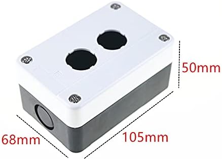 NDJQY איפוס עצמי כפתור שטוח 2 חור כפתור אטום למים קופסת תיבת תיבת תיבת תיבת בקרה עם כפתור חץ