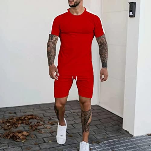 BMISEGM גברים מתאימה לגברים אופנה מזדמנת בצבע אחיד תואם חוף ים חופשה 3D דפוס דיגיטלי מכנסי שרוול קצר