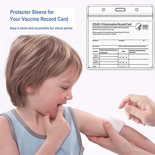 גנרי חיסון כרטיס מגן 4 איקס 3 סנטימטרים חיסון שיא חיסון כרטיסי מחזיק ברור ויניל פלסטיק שרוול עם עמיד למים