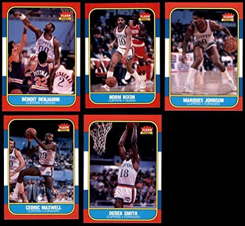 1986-87 Fleer San Diego Clippers צוות סט סן דייגו קליפרס NM/MT Clippers