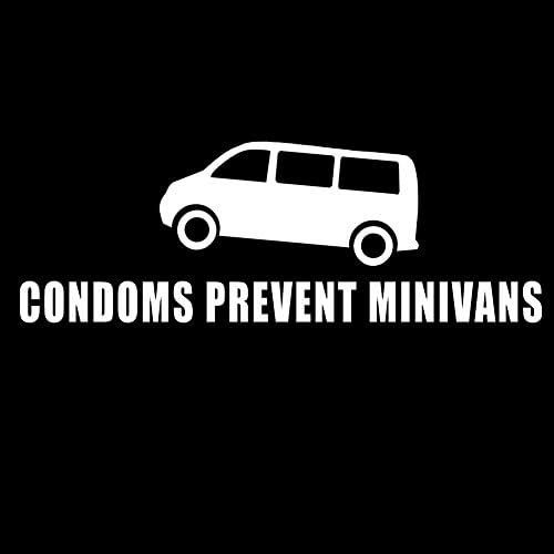 קונדומים מונעים מיניוואנים מצחיקים 8 מדבקות מכוניות מדבקות ויניל