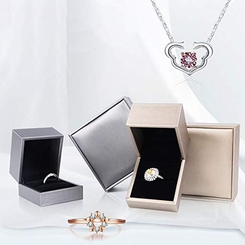 DiscoundStore145 קופסת תכשיטים קטנה, תליון דמוי עור תליון צמיד צמיד שרשרת צמיד מארז אחסון תכשיטים קופסת