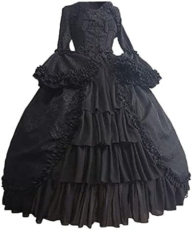 נשים רוקוקו שמלת מימי הביניים רנסנס 1800 שמלת לנשים ויקטוריאני כדור שמלת גותי שמלת מקסי נסיכת קוספליי
