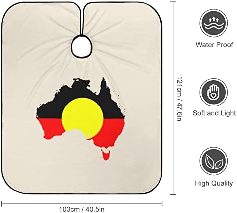 מפת דגל אבוריג'ינית אוסטרלית קייפ מספרה תספורת מקצועית סינר שיער חמוד כף כף לבנים בנות