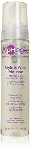 Aphogee Style & Wrap Mousse 8.5oz חבילה של 2