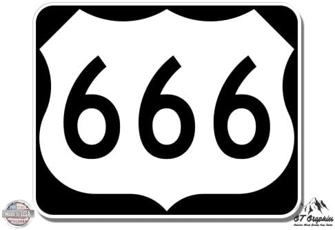 GT גרפיקה ארהב כביש 666 השטן הנסתר - מדבקות מים ויניל