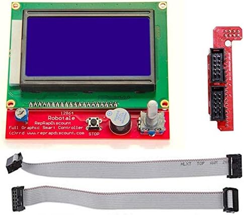 ZYM119 RAMPS1.4 12864 LCD Board Controller Board + מתאם + כבל 2 עבור לוח מחשב
