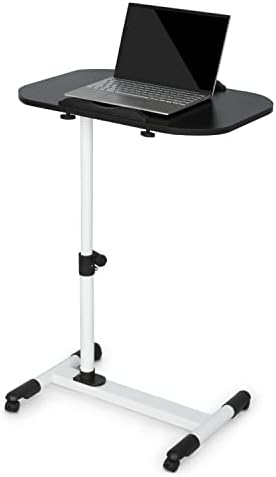 שולחן מחשב נייד נייד מוניבלום 360 לוח מסתובב מתכוונן גובה שולחן עגלת גלגול שולחן ארגונומי עם גלגלים לבית הספר