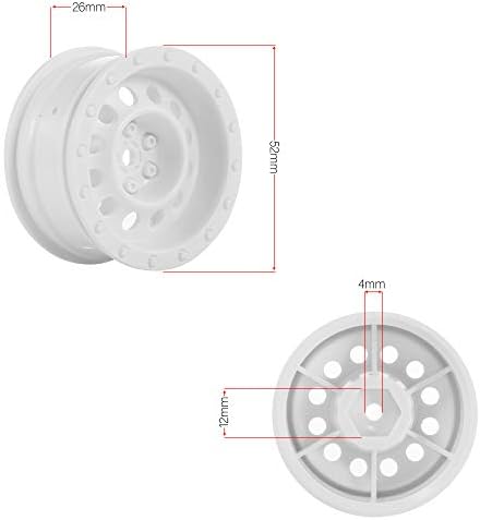 Lafeina 4pcs פלסטיק 1.9 אינץ 'שפת גלגלים עבור 1/10 RC Crawler Carler Axial SCX10 90046 TAMIYA CC01 RC4WD D90