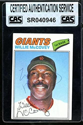 1977 Topps Willie McCovey 547 Auto Autographt