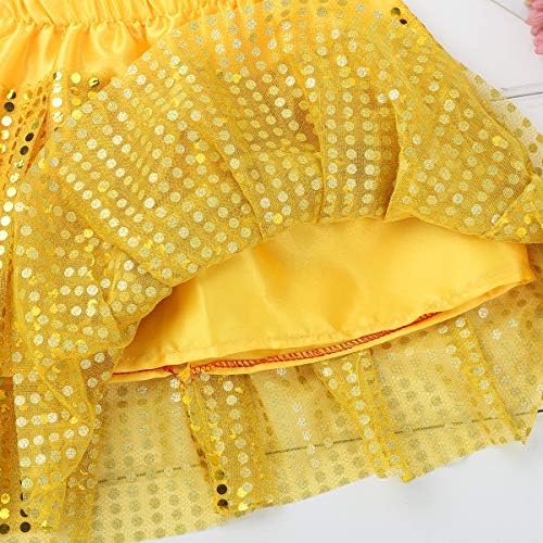 Kvysinly ילדים בנות פאייטים בלט חצאיות מיני טוטו