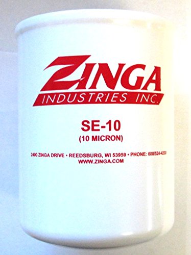 ZA SE -10 - ZINGA SPIN על המסנן 10 מיקרון 1-1/2 - 16 חוטים 5.1 קוטר 5.1 גבוה