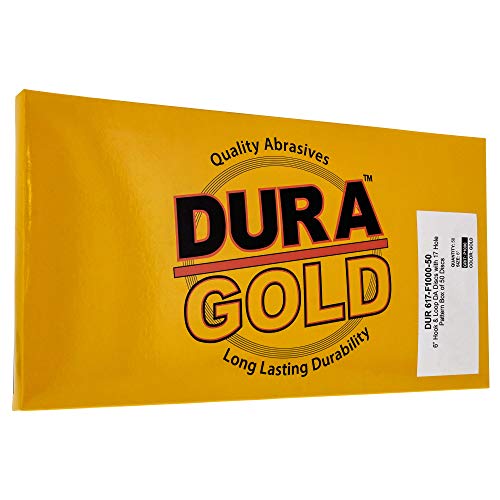 Dura-Gold 6 1000 דיסקי נייר זכוכית חצץ ורפידות ממשק צפיפות רכה