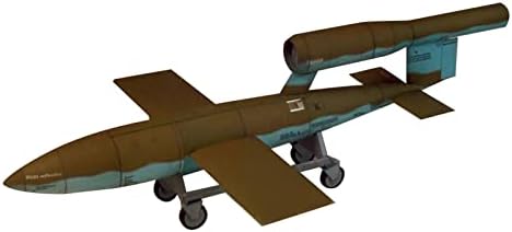 מוקינון 1: 24 טילים גרמניים 1 ו-2 דגם נייר 3 ד רכב משוריין משוריין דגם אוסף צבאי