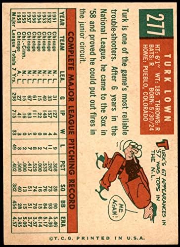 1959 Topps 277 Turk Lown Chicago White Sox NM+ White Sox