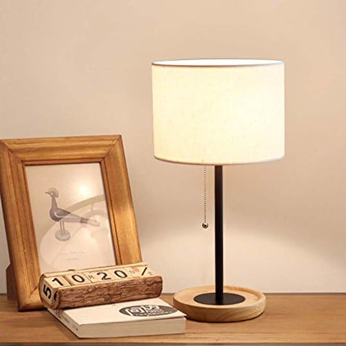 אור שולחן Fazrpip, מנורת שולחן מנורת מיטה חדר שינה מיטה יצירתית פשוטה מנורה מודרנית/מתג כפתור פשתן פשתן