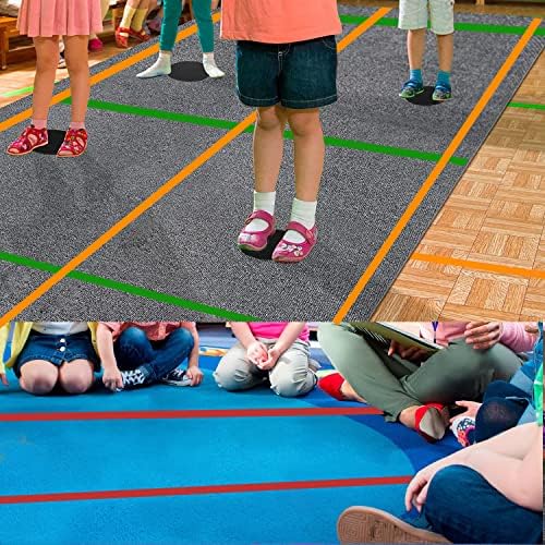 יוניקסינג 8 לחמניות 210 רגליים שטיח סמן רצועות עבור בכיתה ניילון שטיח רצועות שטיח כתמים רצועות רצפת שטיח