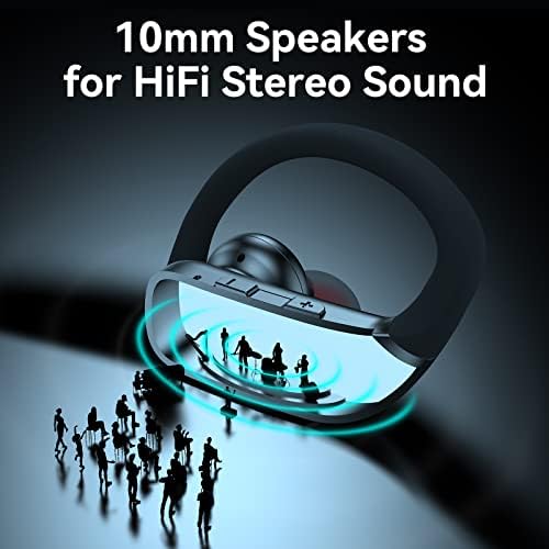 FK מסחר באוזניות אלחוטיות עבור AGM H5 Pro Bluetooth אוזניות 48 שעות משחקות אוזניות ספורט עם LED תצוגת ניצני