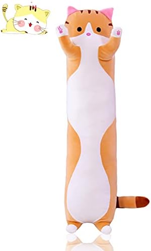 Mdxmy ארוך פנדה קטיפה כרית פנד מצויר חמוד בעלי חיים ממולאים מתנות כריות גוף ארוכות