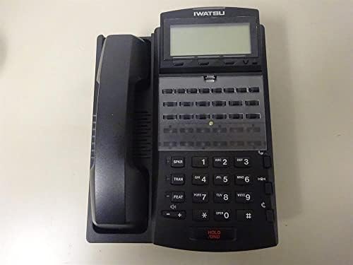 IWATSU ADIX IX-12IPKTD-E2 104285 BLACK 20 כפתור טלפון VOIP עם רמקול ותצוגה