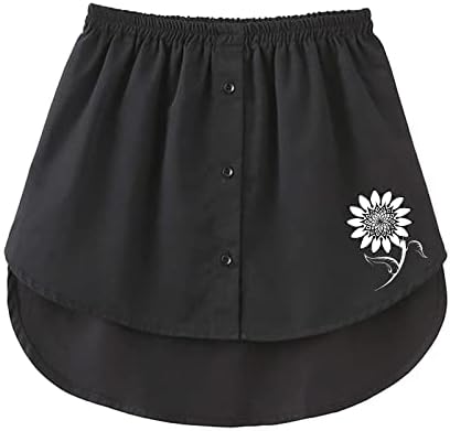 גבוהה נמוך חצאית נשים של מיני תחתוניות נמוך חצאית לטאטא חולצה הארכת חצאית עם כפתורי חולצה מיני חצאית