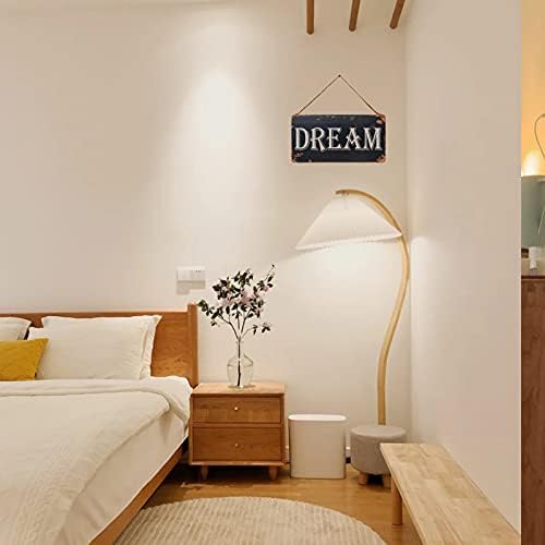 זובסון חלום וינטג 'שלט מתכת אמנות קיר תלויה עיצוב בית כפרי כפרי לסלון, חדר שינה, חדר אמבטיה