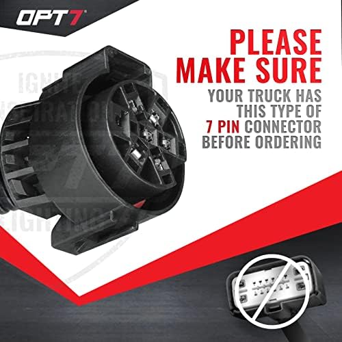 OPT7 7 עד 4 PIN Tailbate Crailer Light Connector Somplet