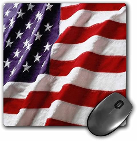3drose LLC 8 x 8 x 0.25 אינץ 'כרית עכבר, דגל אמריקאי מרקם