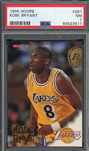 Kobe Bryant 1996 Hoops כדורסל טירון כרטיס RC 281 PSA מדורג 7
