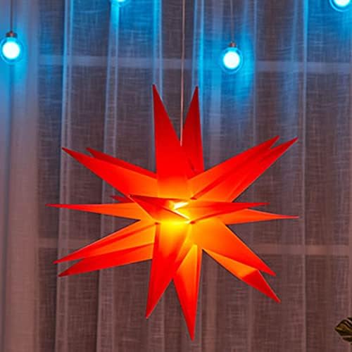 אורות LED מוארים של כלי סעיף כוכב קישוט לחג המולד תלוי חיצוני, הרכבה קלה להרפתקה, כוכב חג המולד, טופר עצים