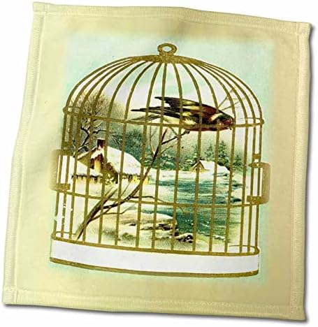 3 דרוז פלורן ויקטוריאני - ציפור בכלוב מוזהב - מגבות