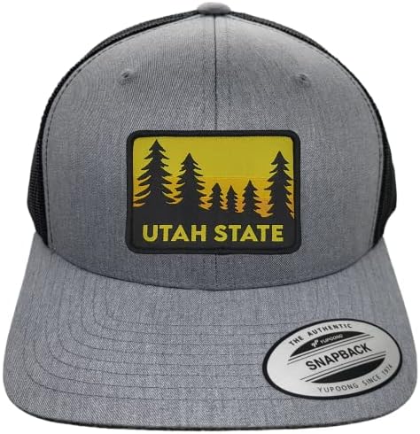 כובע משאית יוטה עם תיקון ארוג וינטג ' של מדינת יוטה