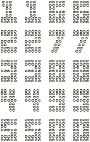 Rhinestone Genie Numbers-Block 1.25 תבנית ריינסטון מגנטית, שחור
