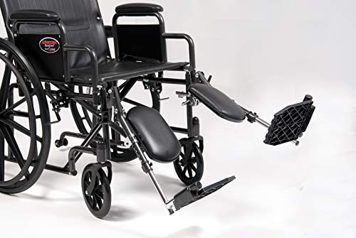 אוורסט וג 'נינגס יתרון כיסא גלגלים שכיבה, גב גבוה ומשענת ראש נשלפת, מושב 22