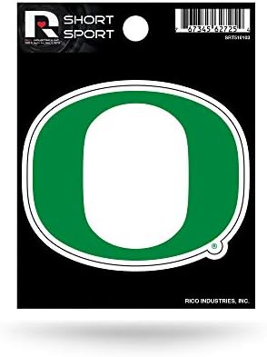 NCAA אורגון ברווזים מדבקות ספורט קצרות 3.75 x 4.75 Die Cut Logo Logo מדבקות ספורט קצרות