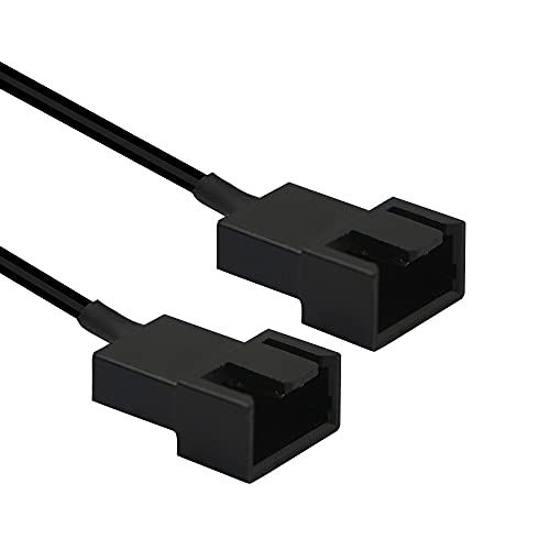 Pngknyocn 40 סמ USB ​​עד כפול 3 פינים / 4 פינים PWM 5V כבל מתאם כוח של שרוולים USB, עם הפעלה / כיבוי