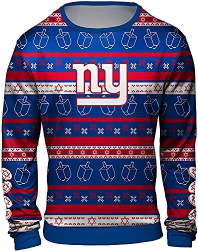 Poco's NFL Hanukka Hankah Party Sweater Crew Sweater